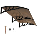 Outdoor Front Door Patio Overhang Awning for Sunlight Rain Snow Wind Protection