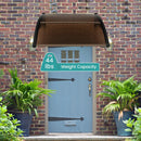 Outdoor Front Door Patio Overhang Awning for Sunlight Rain Snow Wind Protection by LJGDeals