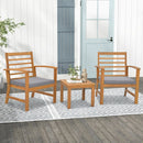 3 Pieces Outdoor Furniture Set with Soft Seat Cushions by LJGDeals
