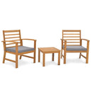 3 Pieces Outdoor Furniture Set with Soft Seat Cushions by LJGDeals