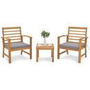 3 Pieces Outdoor Furniture Set with Soft Seat Cushions by LJGDeals