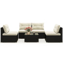 5 Pieces Outdoor Patio Furniture Set with Cushions and Coffee Table by LJGDeals