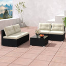 5 Pieces Outdoor Patio Furniture Set with Cushions and Coffee Table by LJGDeals