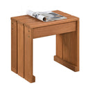 Outdoor Garden Bench Single Person Patio Backless Bench with Solid Wooden Frame by LJGDeals