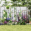 58 x 73 Inch Outdoor Garden Rose Arch Trellis for Climbing Plants by LJGDeals