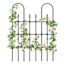 58 x 73 Inch Outdoor Garden Rose Arch Trellis for Climbing Plants by DirectDeals