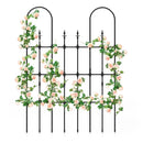 58 x 73 Inch Outdoor Garden Rose Arch Trellis for Climbing Plants by LJGDeals