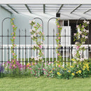 58 x 73 Inch Outdoor Garden Rose Arch Trellis for Climbing Plants by LJGDeals