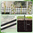 58 x 73 Inch Outdoor Garden Rose Arch Trellis for Climbing Plants by DirectDeals
