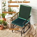 Outdoor Glider Chair with Metal Frame and Armrests by DirectDeals