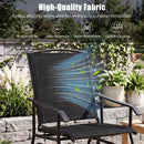 Outdoor Glider Chair with Metal Frame and Armrests by LJGDeals