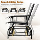 Outdoor Glider Chair with Metal Frame and Armrests by LJGDeals