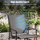 Outdoor Glider Chair with Metal Frame and Armrests by DirectDeals