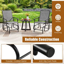 Outdoor Glider Chair with Metal Frame and Armrests by LJGDeals