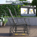 Outdoor Glider Chairs Set of 2 with Ergonomic Backrest and Seat by LJGDeals