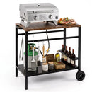 Outdoor Grill Cart with Stainless Steel Top and Storage by LJGDeals