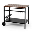 Outdoor Grill Cart with Stainless Steel Top and Storage by LJGDeals