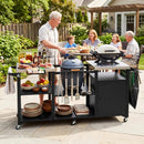 Outdoor Grill Cart with Stainless Steel Tabletop & Cabinet by LJGDeals