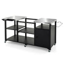 Outdoor Grill Cart with Stainless Steel Tabletop & Cabinet by LJGDeals