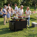 Outdoor Grill Cart with Stainless Steel Top & Storage Cabinet