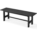 47 Inch Outdoor Chair with Slatted Seat Plastic Coated Iron Frame by LJGDeals