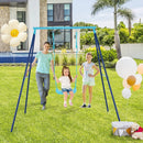 Outdoor Heavy Duty Metal Toddler Swing Set with Stand by LJGDeals
