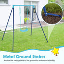 Outdoor Heavy Duty Metal Toddler Swing Set with Stand by LJGDeals