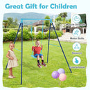 Outdoor Heavy Duty Metal Toddler Swing Set with Stand by LJGDeals