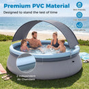 Inflatable Pool with Sunshade Canopy for Outdoor Use by LJGDeals