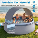 Inflatable Pool with Sunshade Canopy for Outdoor Use by LJGDeals