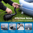 Inflatable Pool with Sunshade Canopy for Outdoor Use by LJGDeals