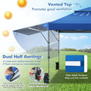10 x 17.6 Feet Outdoor Instant Pop-up Canopy Tent with Dual Half Awnings by LJGDeals