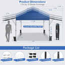 10 x 17.6 Feet Outdoor Instant Pop-up Canopy Tent with Dual Half Awnings by LJGDeals