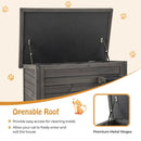 Outdoor Insulated Cat House with All-Round Foam Insulated for Winter-Gray by LJGDeals