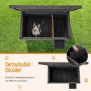 Outdoor Insulated Cat House with All-Round Foam Insulated for Winter-Gray by LJGDeals