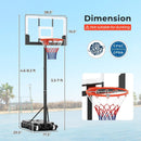 3.3-7 Feet Portable Adjustable Outdoor Kids Basketball Hoop Goal System by LJGDeals