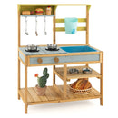 Outdoor Kids Mud Kitchen with Faucet and Water Box by LJGDeals