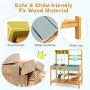 Outdoor Kids Mud Kitchen with Faucet and Water Box by LJGDeals