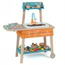 Outdoor Kids Play Kitchen Set Wooden Toy Kitchen Playset with Removable Sink by LJGDeals