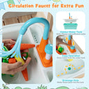 Outdoor Kids Play Kitchen Set Wooden Toy Kitchen Playset with Removable Sink by LJGDeals