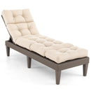 Outdoor Lounge Chaise Cushion 73"x22" with High Back String Ties by LJGDeals