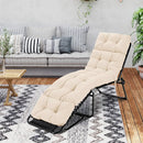 Outdoor Lounge Chaise Cushion 73"x22" with High Back String Ties by DirectDeals