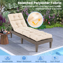 Outdoor Lounge Chaise Cushion 73"x22" with High Back String Ties by LJGDeals