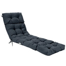 Outdoor Lounge Chaise Cushion with String Ties for Garden Poolside by LJGDeals