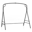 Outdoor Metal Swing Frame with Extra Side Bars-Black by LJGDeals