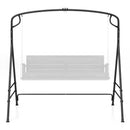 Outdoor Metal Swing Frame with Extra Side Bars-Black by LJGDeals