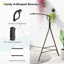 Outdoor Metal Swing Frame with Extra Side Bars-Black by LJGDeals