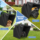 Outdoor Motorcycle Shelter Waterproof Motorbike Storage Tent with Cover-Black by LJGDeals