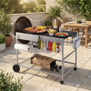 Outdoor Movable Grill Table for 18/22 Inch Weber Original Kettle for Camping by LJGDeals