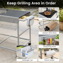 Outdoor Movable Grill Table for 18/22 Inch Weber Original Kettle for Camping by LJGDeals